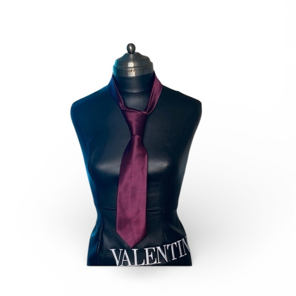 Nautica purple black striped silk tie Accessories